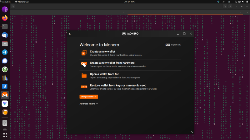 Either create a new Monero Wallet or log in to your existing one