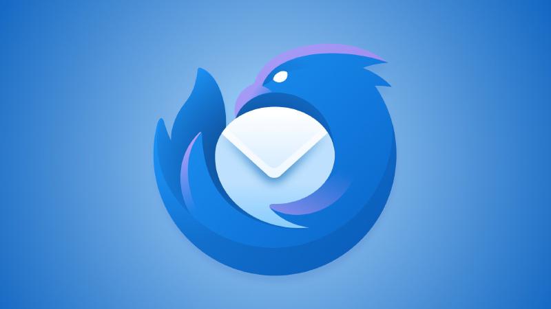 Featured image showing the Mozilla Thunderbird logo on a blue background.