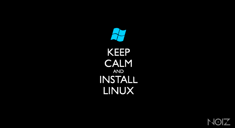 keep calm and install linux